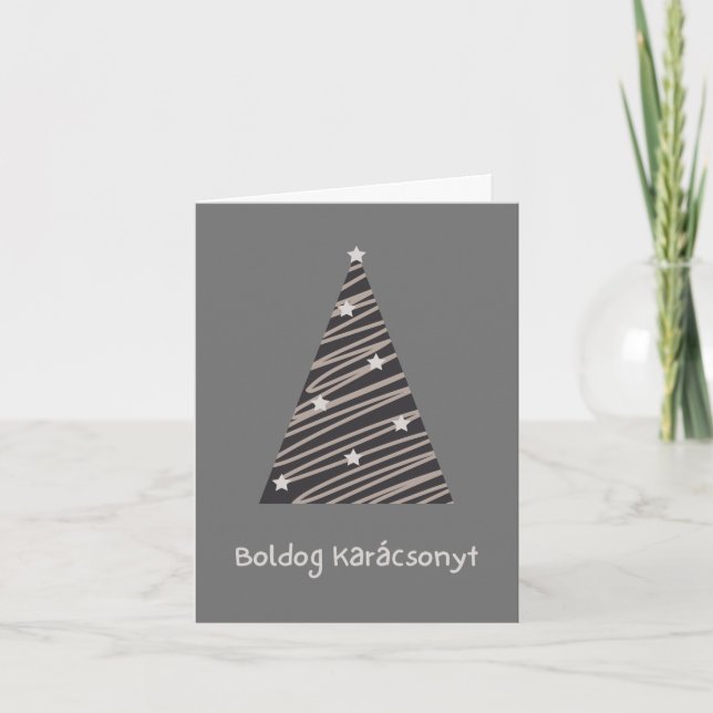 Boldog Karácsonyt Hungarian Christmas Card (Front)