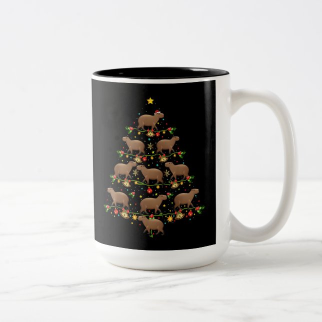 Boldog Karacsonyt Hungarian Merry Christmas Gift Two-Tone Coffee Mug (Right)