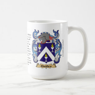 Boles name, the Origin, the Meaning and the Crest Coffee Mug