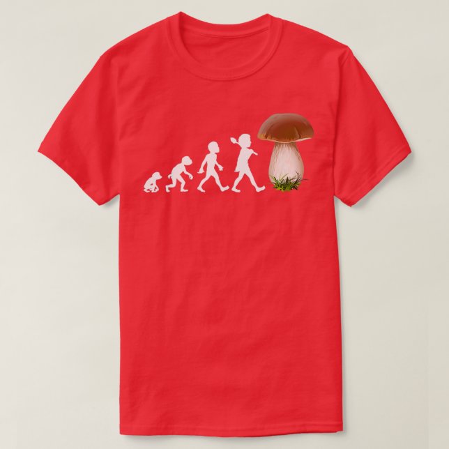 Boletus porcini mushroom mushroom picker mushroom T-Shirt (Design Front)