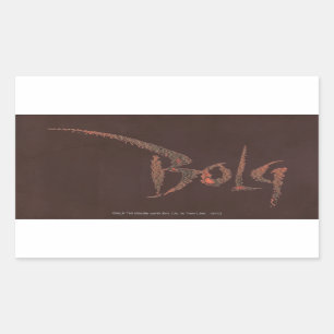 Bolg Name Rectangular Sticker
