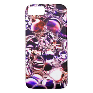 Bolhas de vidro ou pedra gerando formas coloridas? iPhone 8/7 case