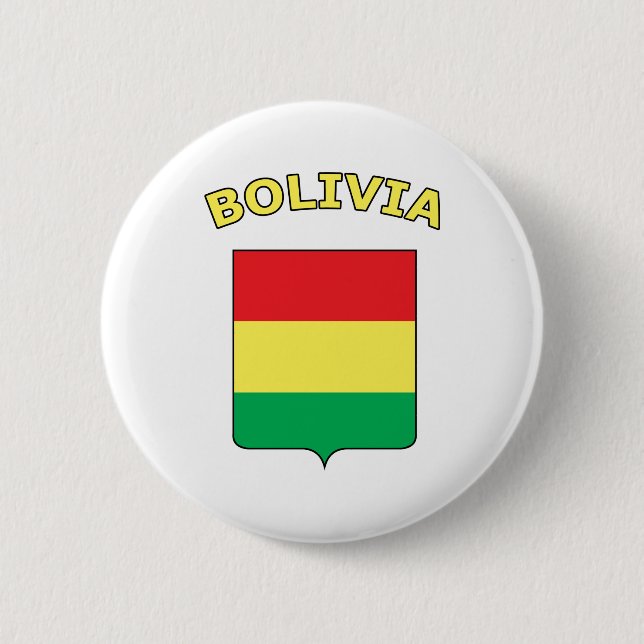 Bolivia 6 Cm Round Badge (Front)