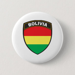 Bolivia 6 Cm Round Badge