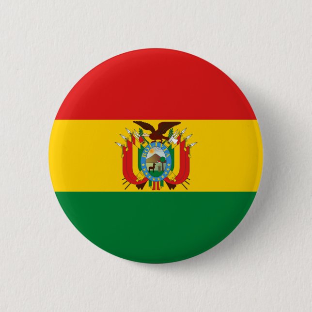 Bolivia 6 Cm Round Badge (Front)