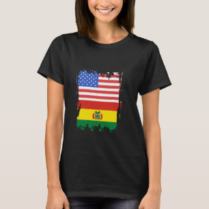Bolivia America USA Bolivian Roots Vintage Bolivia T-Shirt