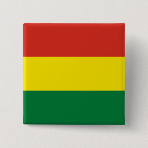 Bolivia (Bolivian) Flag 15 Cm Square Badge