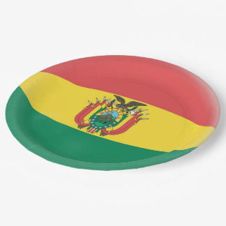 Bolivia Bolivian Flag Paper Plate