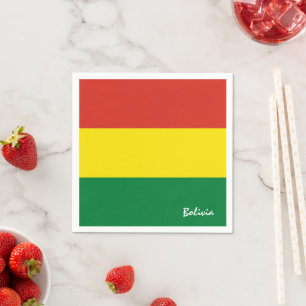 Bolivia & Bolivian Flag party fashion /sports fans Napkin