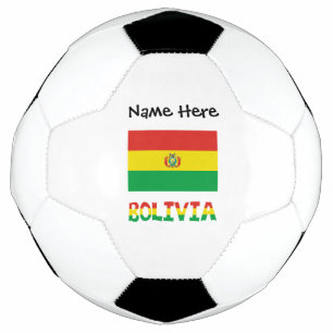 Bolivia Bolivian Flag Personalised Text Football
