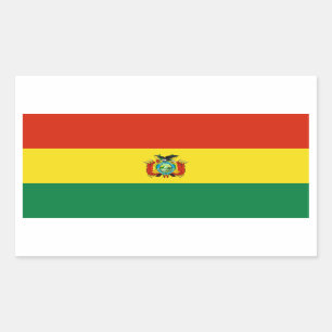 Bolivia/Bolivian Flag Rectangular Sticker