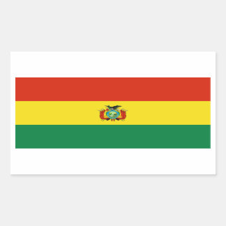 Bolivia/Bolivian Flag Rectangular Sticker