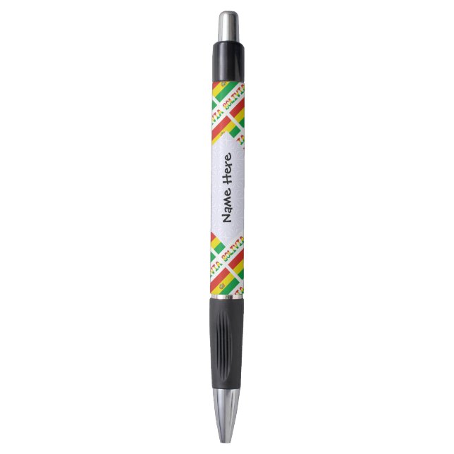 Bolivia Bolivian Flag Tiled Personalised Text (Front Vertical)