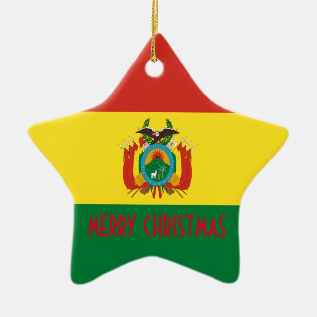 BOLIVIA CERAMIC TREE DECORATION (Front)
