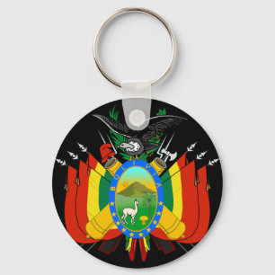 bolivia emblem key ring
