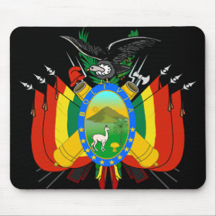 bolivia emblem mouse mat