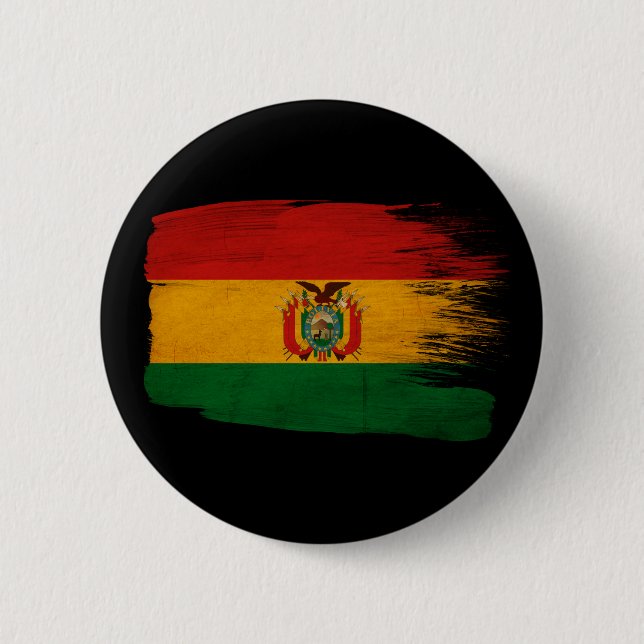 Bolivia Flag 6 Cm Round Badge (Front)