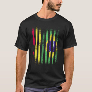Bolivia Flag Brazil Grown Country Flags Stripes T-Shirt