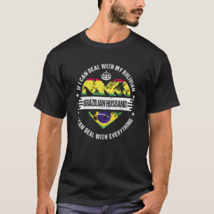 Bolivia Flag Brazil Grown  Husband Country T-Shirt