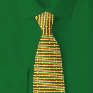 Bolivia Flag Brick Pattern Tie