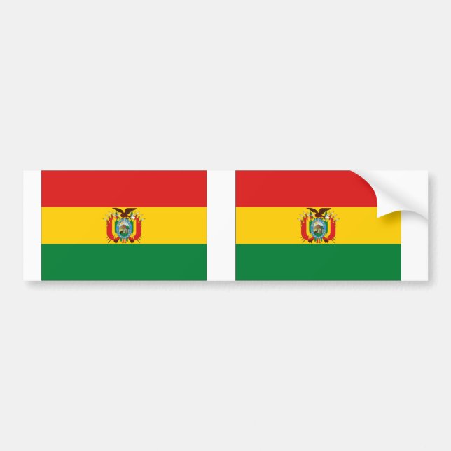 Bolivia Flag Bumper Sticker (Front)