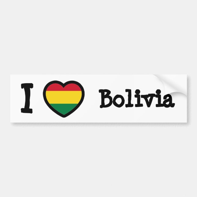 Bolivia Flag Bumper Sticker (Front)
