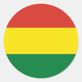Bolivia Flag Classic Round Sticker