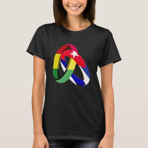 Bolivia Flag Cuba Grown Ring Marriage Wedding T-Shirt