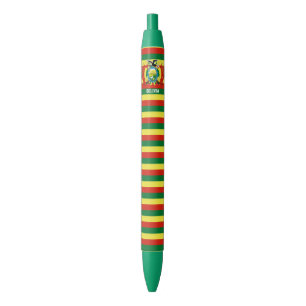 Bolivia Flag Cute Patriotic Black Ink Pen