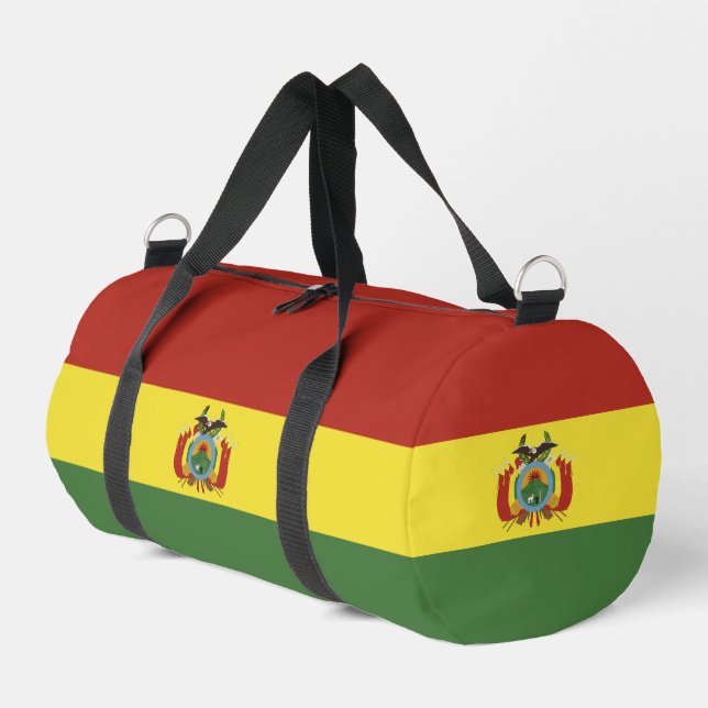 Bolivia flag duffle bag (Left Corner)