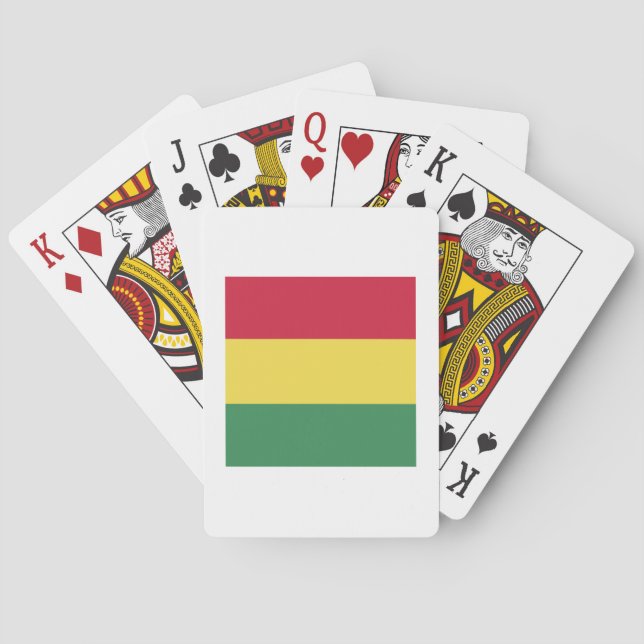 Bolivia Flag Emblem Playing Cards (Back)