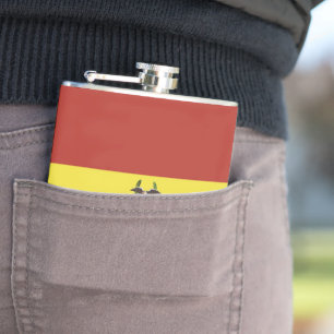 Bolivia flag hip flask