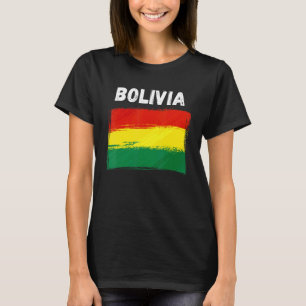 Bolivia Flag Holiday Vintage Grunge Bolivian Flag T-Shirt