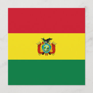 Bolivia Flag Invitation