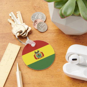 Bolivia flag key ring