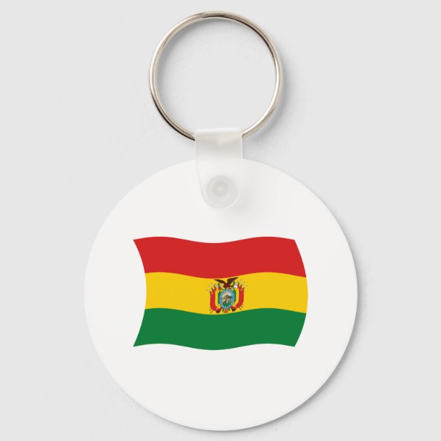 Bolivia Flag Keychain (Front)