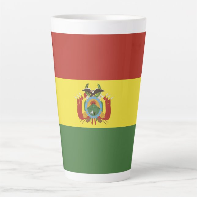 Bolivia flag latte mug (Front)