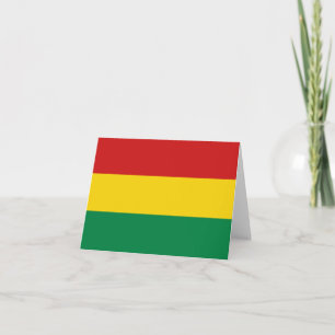 Bolivia Flag Notecard