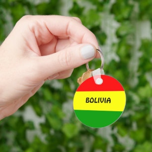 BOLIVIA: Flag of Bolivia keychain