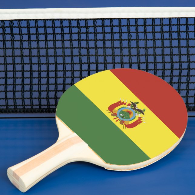 Bolivia flag ping pong paddle (Insitu)