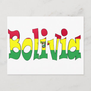 Bolivia Flag Postcard