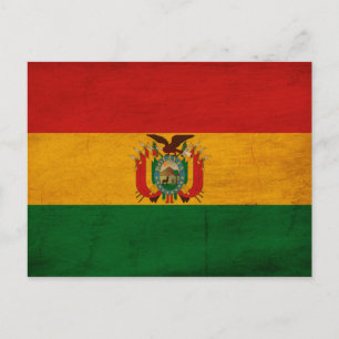 Bolivia Flag Postcard