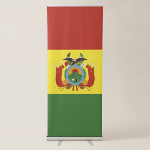 Bolivia flag retractable banner