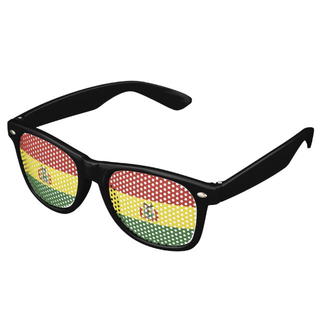 Bolivia flag retro sunglasses (Angled)