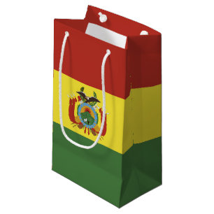 Bolivia flag small gift bag