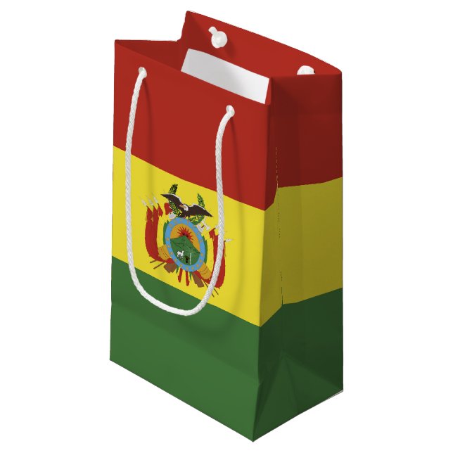 Bolivia flag small gift bag (Front Angled)