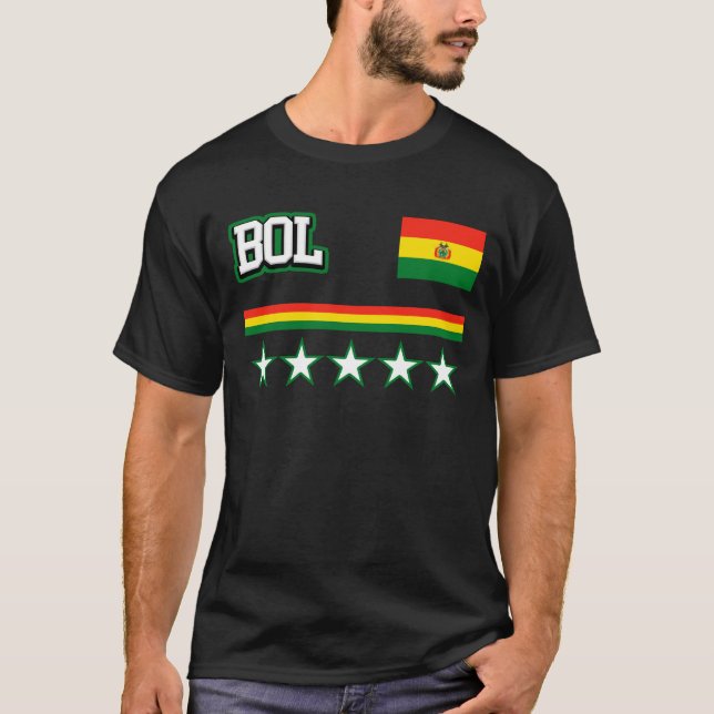 Bolivia Flag T-Shirt (Front)