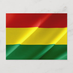 Bolivia - Flag Waving - Postcard