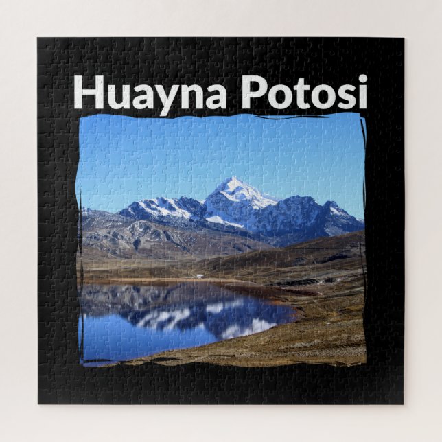 Bolivia Huayna Potosi Mountain  - Andes Art Jigsaw Puzzle (Vertical)