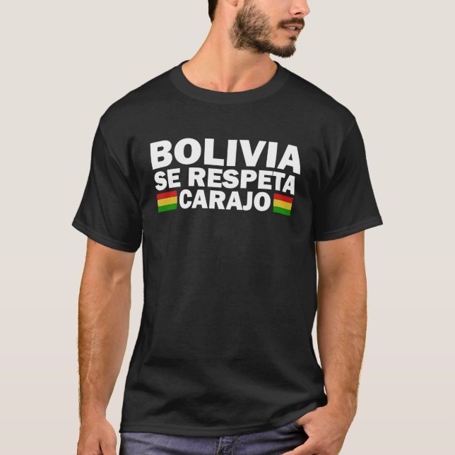 Bolivia Libre Woman Free Bolivian Flag Card T-Shirt (Front)